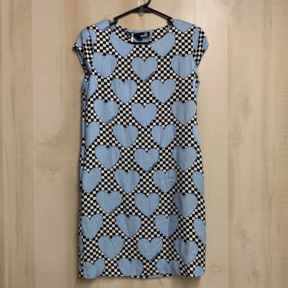 NWT MOSCHINO LOVE ALL OVER HEART DRESS - Picture 8 of 9